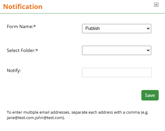 Set Up Web Email Notifications
